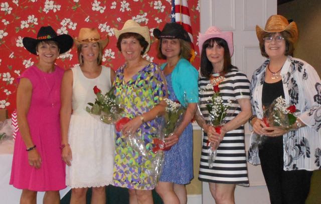 At the May Installation Luncheon Rhonda Rhodes, Past KMAA and GLMSA President, installed the GLMSA officers for 2015-2016.Left to right: GLMSA Immediate Past Presidents Rhonda Rhodes and Michelle Feger, Acting Treasurer Michelle Feger, President Karin Sonnier. Vice-Pres. and Financial Secretary Adele Murphy, Corresponding Secretary Jenny Jacob, Advisor Anita Garrison, (Not Pictured:Recording Secretary Debi McDonald) Rhonda and Michelle chose a "hat" theme to inspire the new board!