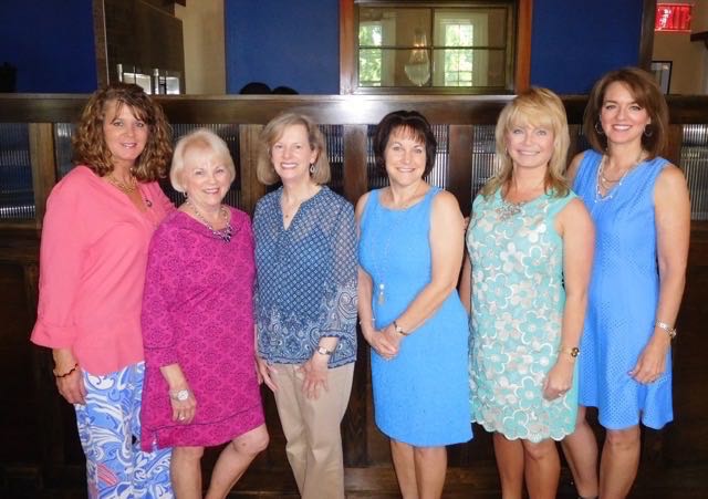 At the May Installation Luncheon Patty Pellegrini, KMAA President-Elect, installed LMSA Officers for the 2015-16 Alliance year. From Left: Recording Secretary Holly Hadley, Patty, President-Elect Betty Nolan, Vice-President Nanci Alexander, Treasurer Vicki Kirn, President Cheryl Broster. Parliamentarian Carolyn Plumlee (not pictured)